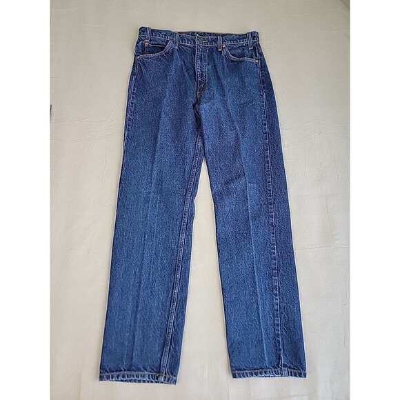 Vintage Levis 505 Jeans Mens 33x32 Straight High Rise Blue Cotton 90s - Picture 1 of 16